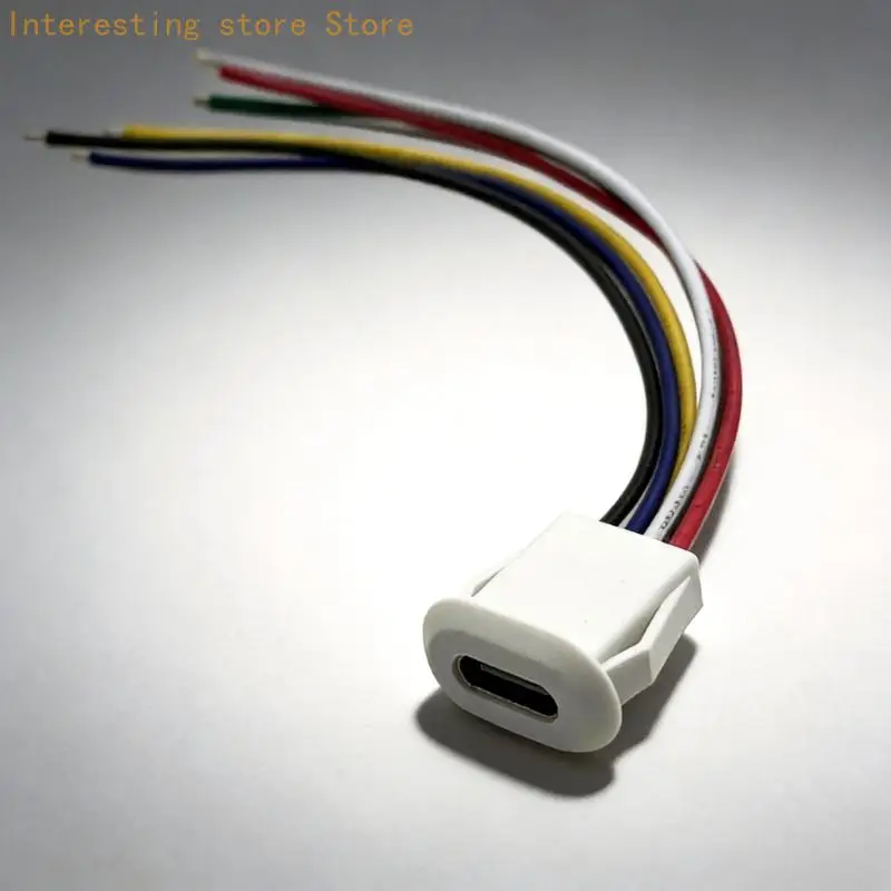 TUSB C Pigtail Power Cable for Electronic Repair Use Assembly Tasks 10cm 55KC