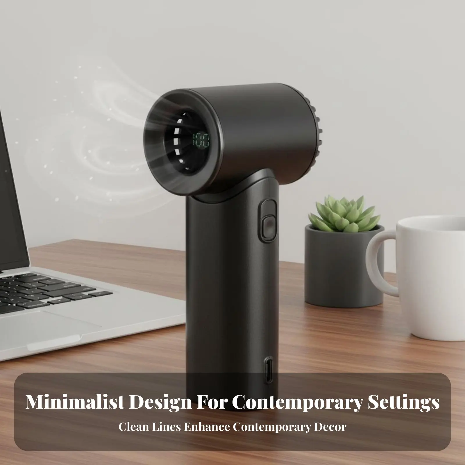 

Универсальный портативный мини-вентилятор USB с питанием от аккумулятора, 5 скоростей, бесщеточный двигатель, бесшумная работа, для путешественников