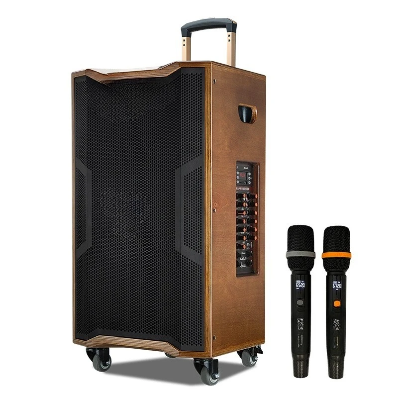 

Audio 18-inch high-power Bluetooth Karaoke guitar playing and singing outdoor square dance mobile lever speaker