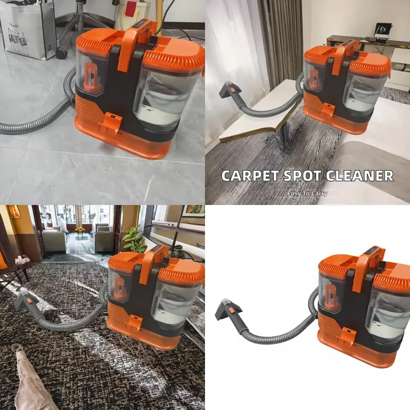 Portable Electric Carpet Upholstery Cleaner Wet Function Sofa Spot  Handheld Bagless Machine for Hotel Use