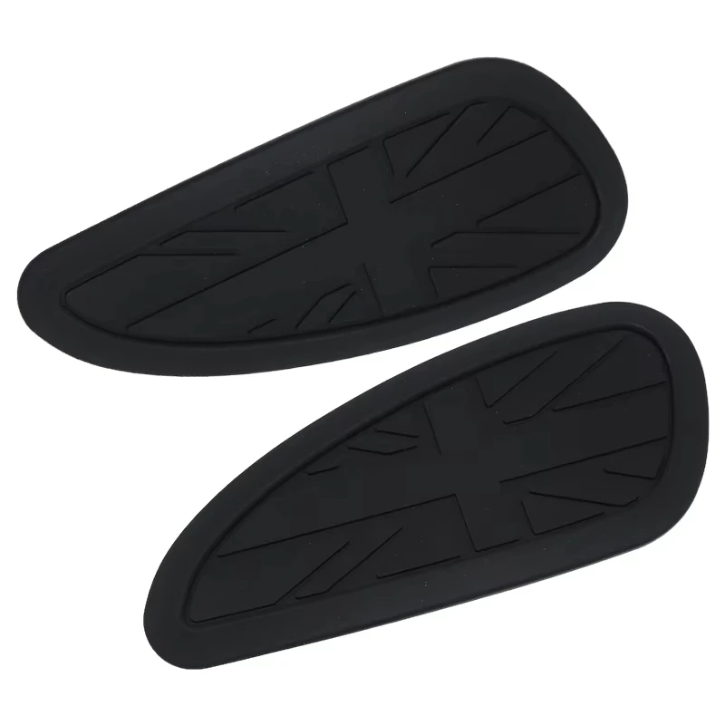Universal Retro Motorcycle Gas Fuel Tank Side Silicone Stickers Anti-Slip for Harley Triumph Royal Enfield Scrambler view 5