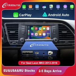 CarPlay wireless per Seat Leon MK3 2013-2016, con Android Auto Mirror Link AirPlay Car Play Navigazione Supporto telecamera posteriore