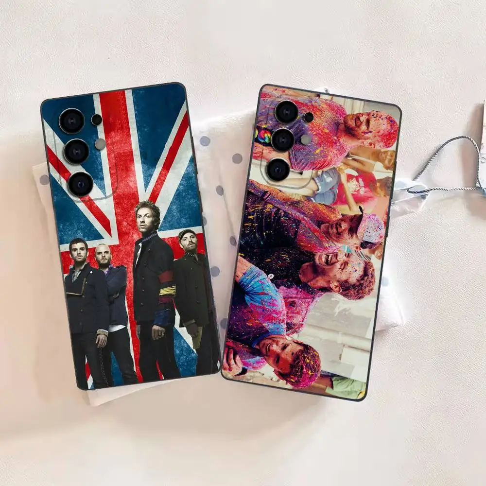 Alternative Rock Pop Rock Band C-Coldplay Phone Case For Samsung S26,25,24,21,22,21,20,10,9,8,7,6,Ultra,Plus,Fe,Lite Black Shell