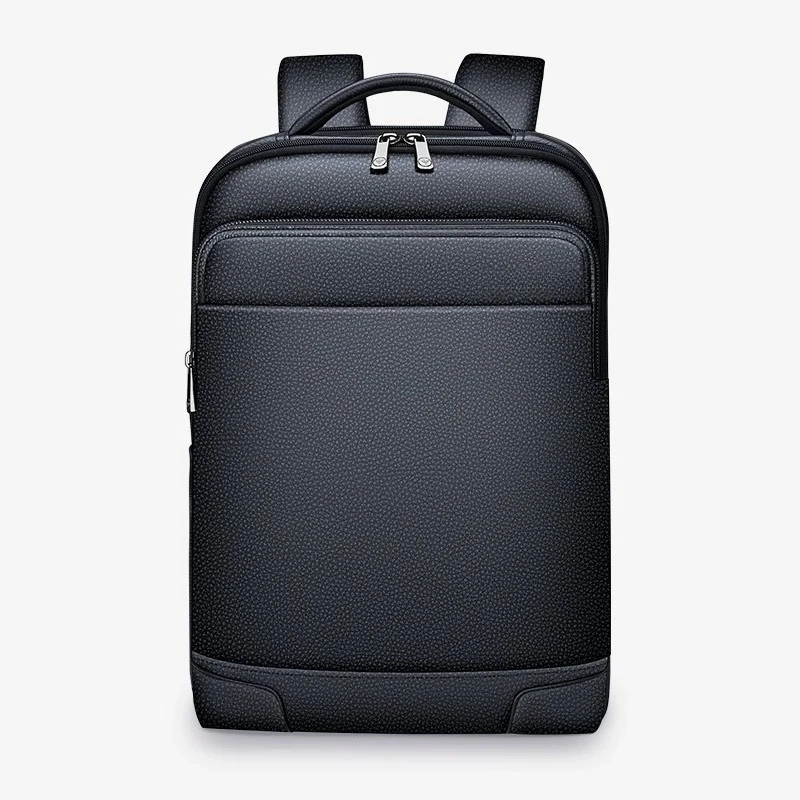 

Leather backpack, men's simple business large-capacity backpack.