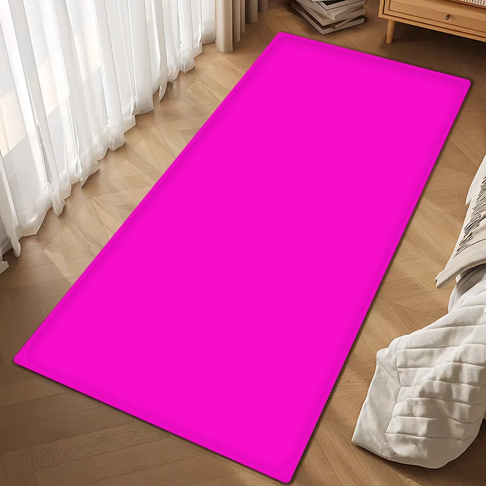 Cute Fashion Bright Colour Door Mat Bath Microfiber Decorative Versatile Flannel Floor Mat Quick Dry Absorbent Non-slip Sole