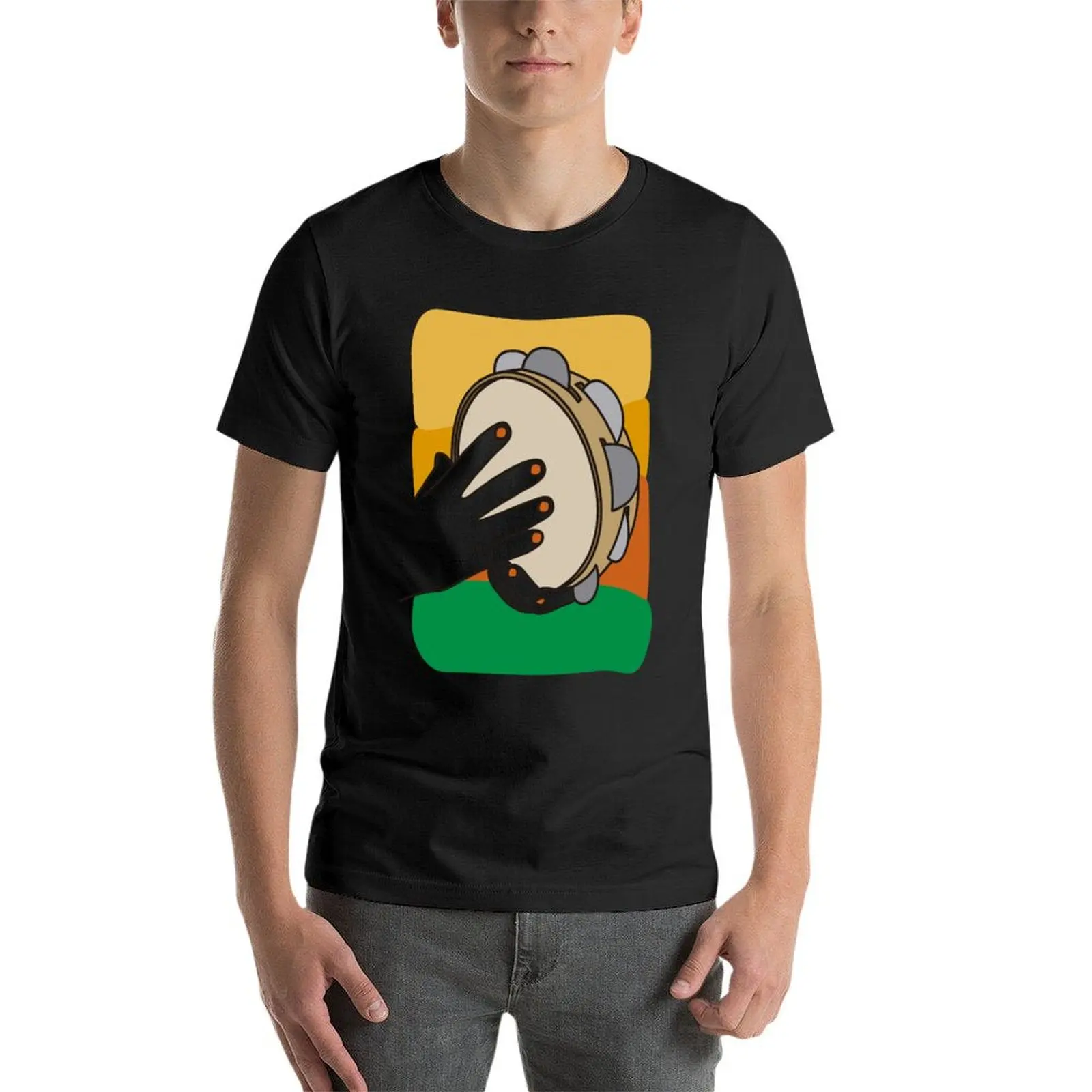 Tambourine T-Shirt plus sizes plain blue archive plus size men clothing image 3