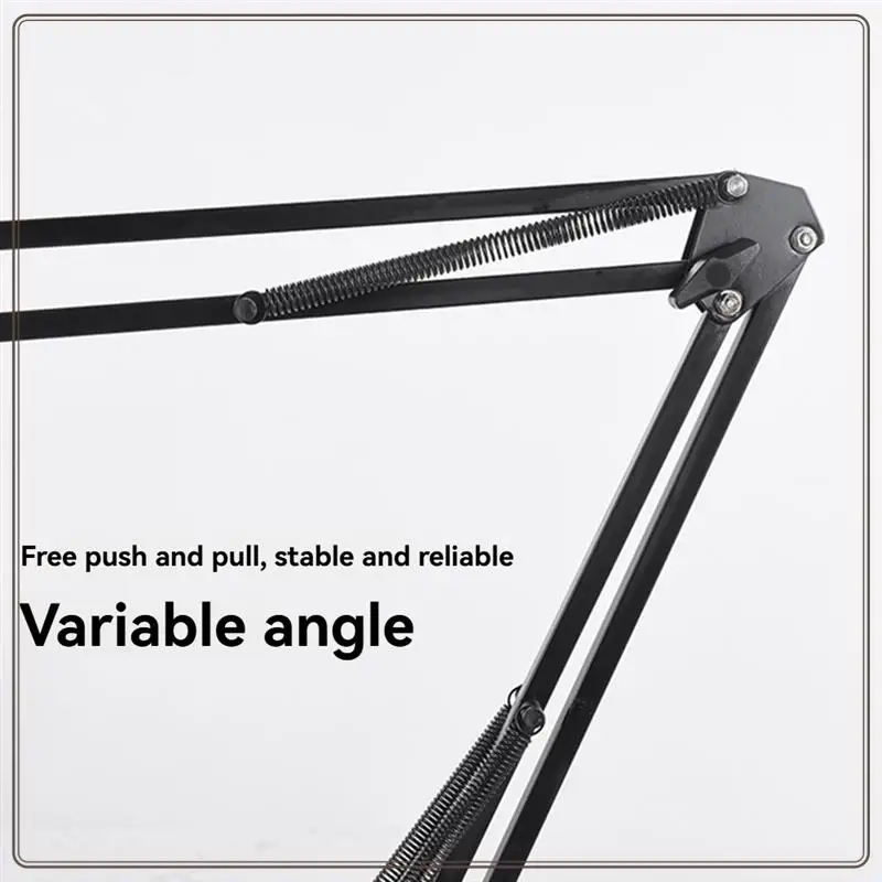 موثوقة-ميكروفون الذراع حامل الجدول العلوي العالمي ناتئ حامل ميكروفون ميكروفون صدمة المشبك حامل للميكروفون ، مايكرو