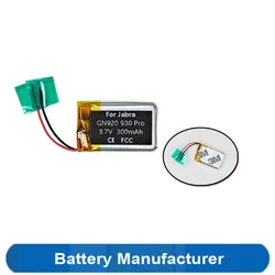 300mAh Battery For Jabra GN 920 925 930 935 GN920 GN925 GN930 GN935 Pro Bluetooth Earphone Handsfree Headphone