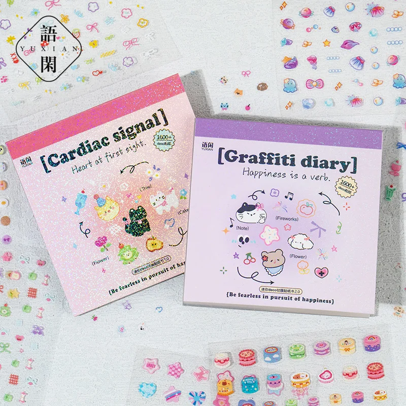 Mr. Paper, Dream Weaving Workshop 2.0 Series PET Film Cutting Stickers Book, Mini Deco Korean Student Tent Decoration Stickers