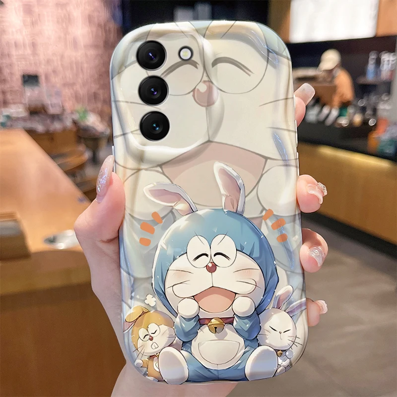 Etui na telefon Lovely Doraemon do Samsung Galaxy A35 A34 A33 A32 A31 A30 A24 A23 A22 A13 A12 A10S A04 M14 4G 5G Miękki pokrowiec antypoślizgowy