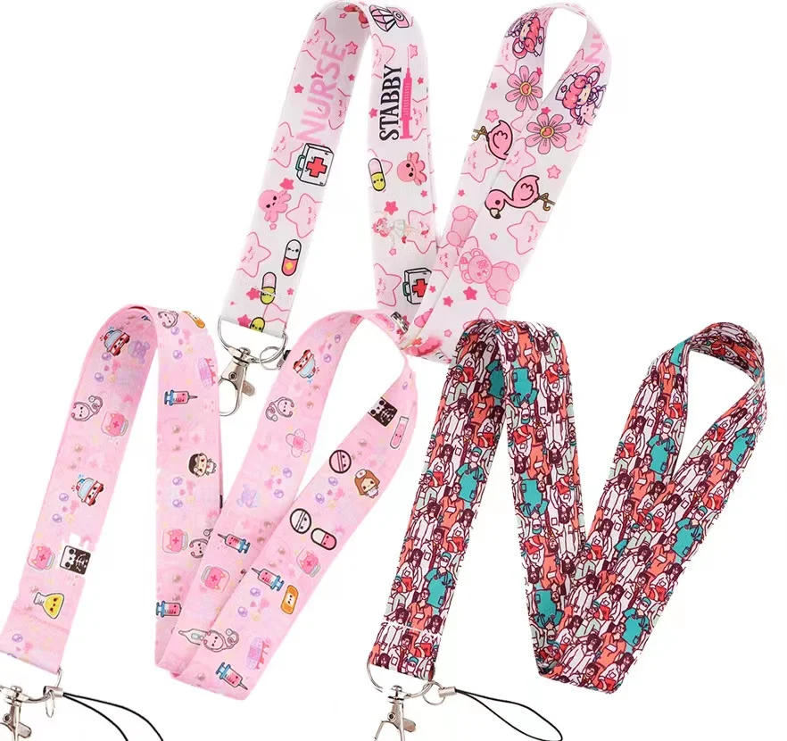 Wholesale!!! Doctor team Keychain Neck Straps Lanyards for Keys ID Card Passport Gym Cellphone USB Badge Holder DIY Hanging Rope