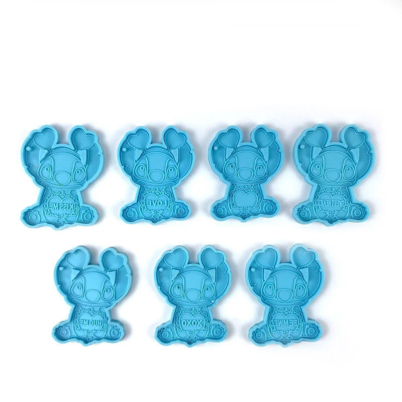 Disney Anime Stitch Cookie Mold Kawaii Cartoon Figure Stitch DIY Household Baking Tools Theme Party Cake Mold Toy