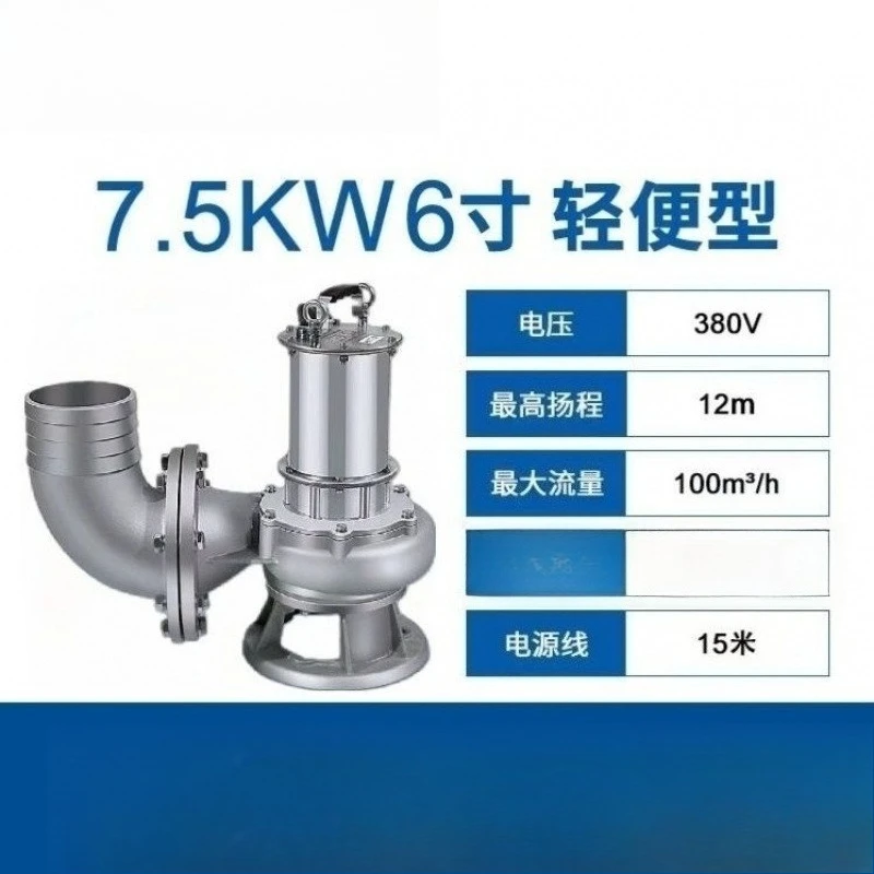 Pompa di fango per dragaggio con pompa per acque luride ultraleggera con conversione di frequenza a magnete permanente ad alta efficienza e risparmio energetico