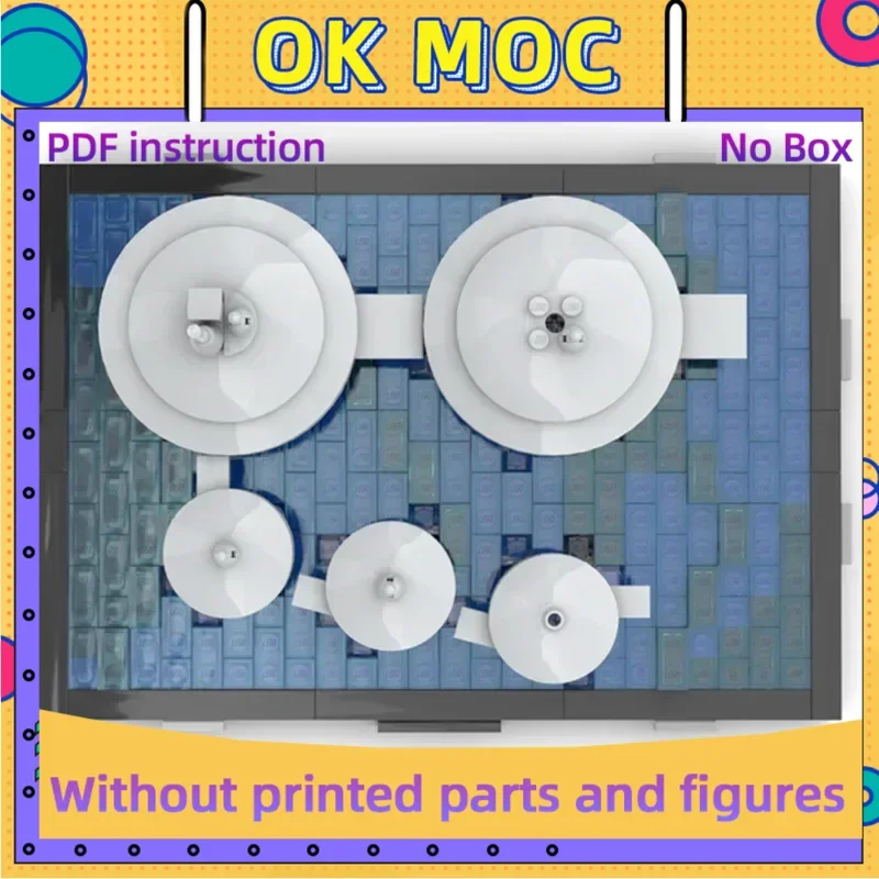 

Звездная модель фильма Moc, строительные кирпичи, микромасштаб, морской город, диорама, технологические блоки, подарки, рождественские игрушки, наборы «сделай сам», сборка