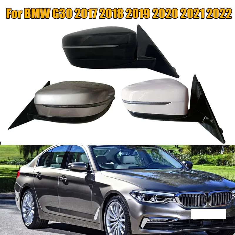 Car Side Rearview Mirror Assembly Accessories Auto Mirror Heating LED Turn signal For BMW G30 2017 2018 2019 2020 2021 2022