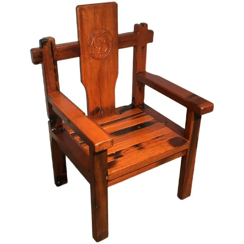 

Master chair carved dragon solid wood adult office modern simple Chinese casual tea table chair furniture