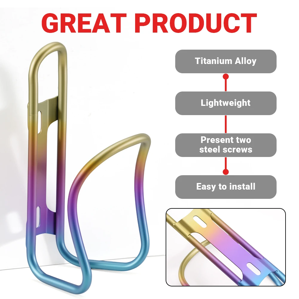Ultralight Titanium Bike Water Bottle Cage MTB Road Bike Bicycle Bottle Holder Cycling Rack Parts