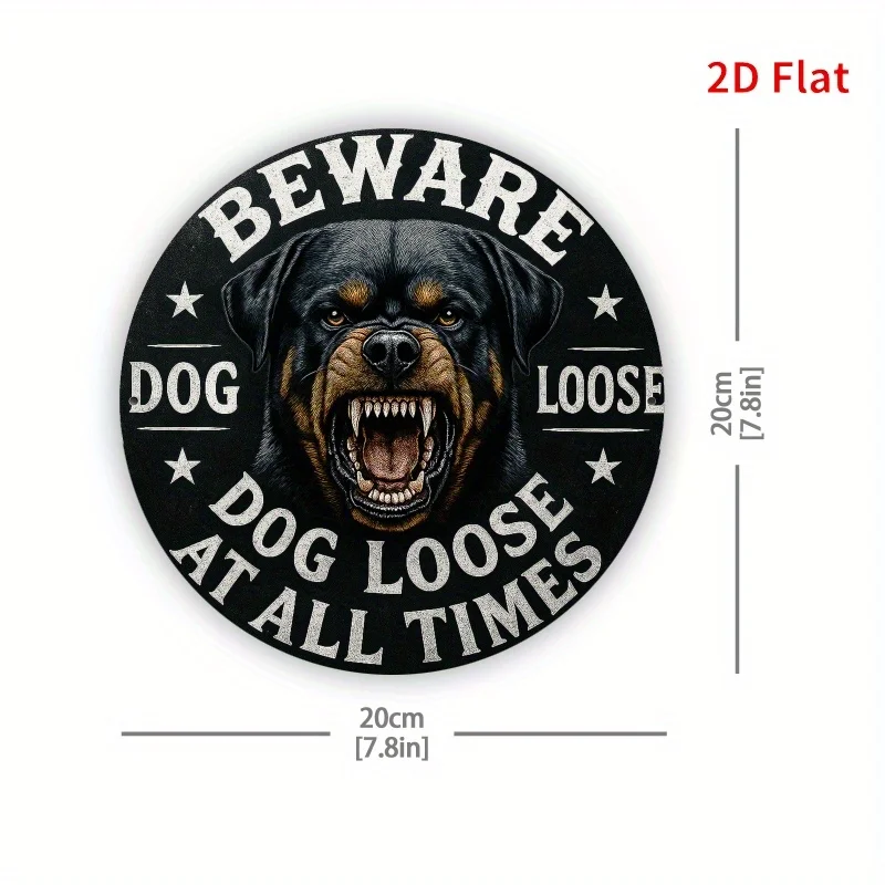 2D Flat Vintage Aluminum Sign 