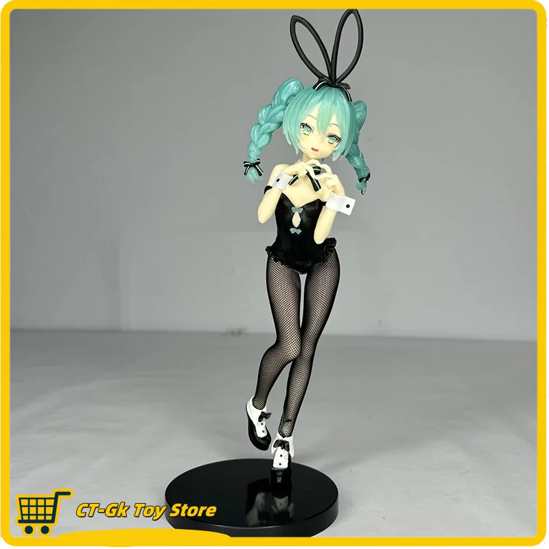 28Cm Bunny Girl Miku Action Figure Anime Bicute Konijntjes Dames Effen Figuren Collectie Ornament Geschenken Desktop Versieren Speelgoed