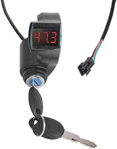 Electric Bicycle Thumb Throttle Voltmeter Digital Voltage Display Switch Power Supply With Key Lock for E-bike Scooter