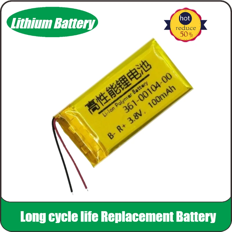 

100% New 3.8V 100mAh High Quality Replacement Watch Battery 361-00104-00 For Garmin Forner 45