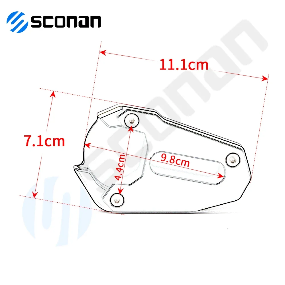 Para SUZUKI SV650 SV650X SFV 650 SFV650 Gladius accesorios para motocicletas soporte de pie placa de soporte almohadilla de extensión lateral