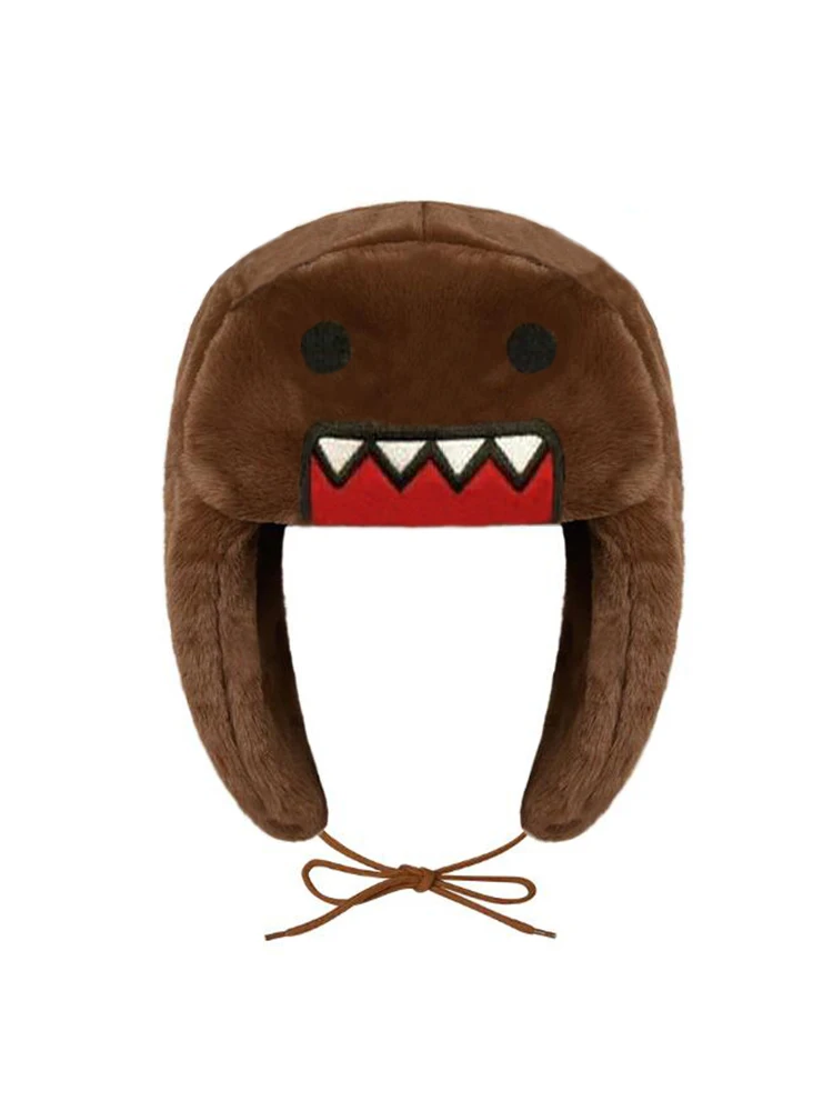 Winter Warm Hat Brown Ushanka Hat Cute Winter Hat for Boys Girls Kids Cartoon Anime Cap Gorras