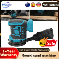 Inefala 11000RPM Cordless Wood Grinder Polishing Machine 3Variable Speeds Electric Sander Car Polisher Wood Metal Wax Grind Tool