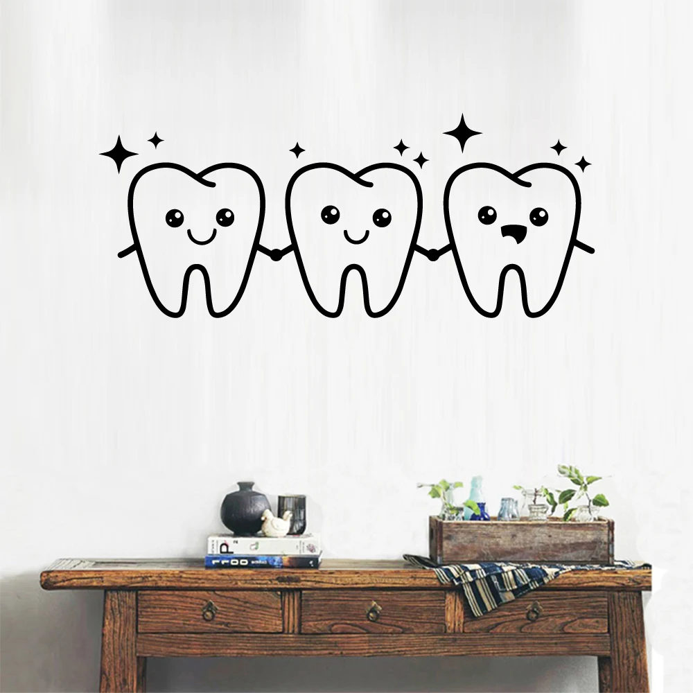 1PC Dental Wall Art Decal Wall Stickers Pvc Material For party decoration Decoration Accessories