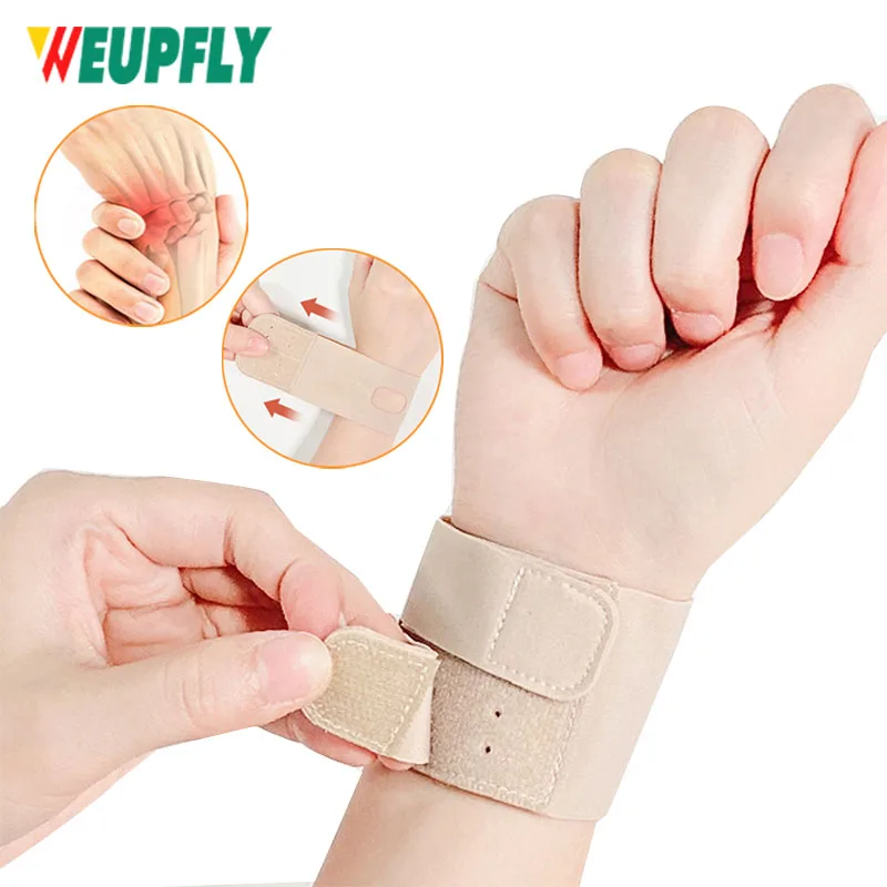 1/2Pcs Wrist Brace for Carpal Tunnel, Ultra Slim Wrist Compression Strap Wrist Support for Pain Relief, Adjustable Wrist Brace