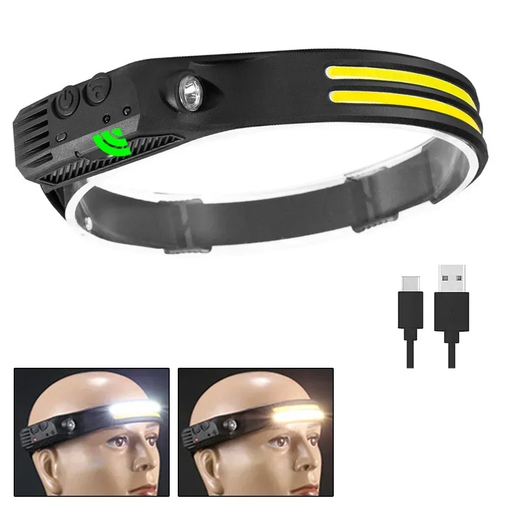 COB LED Induktion Scheinwerfer USB Aufladbare Lampe mit Eingebauter Batterie Outdoor Camping Angeln Licht Notfall Arbeits Laterne