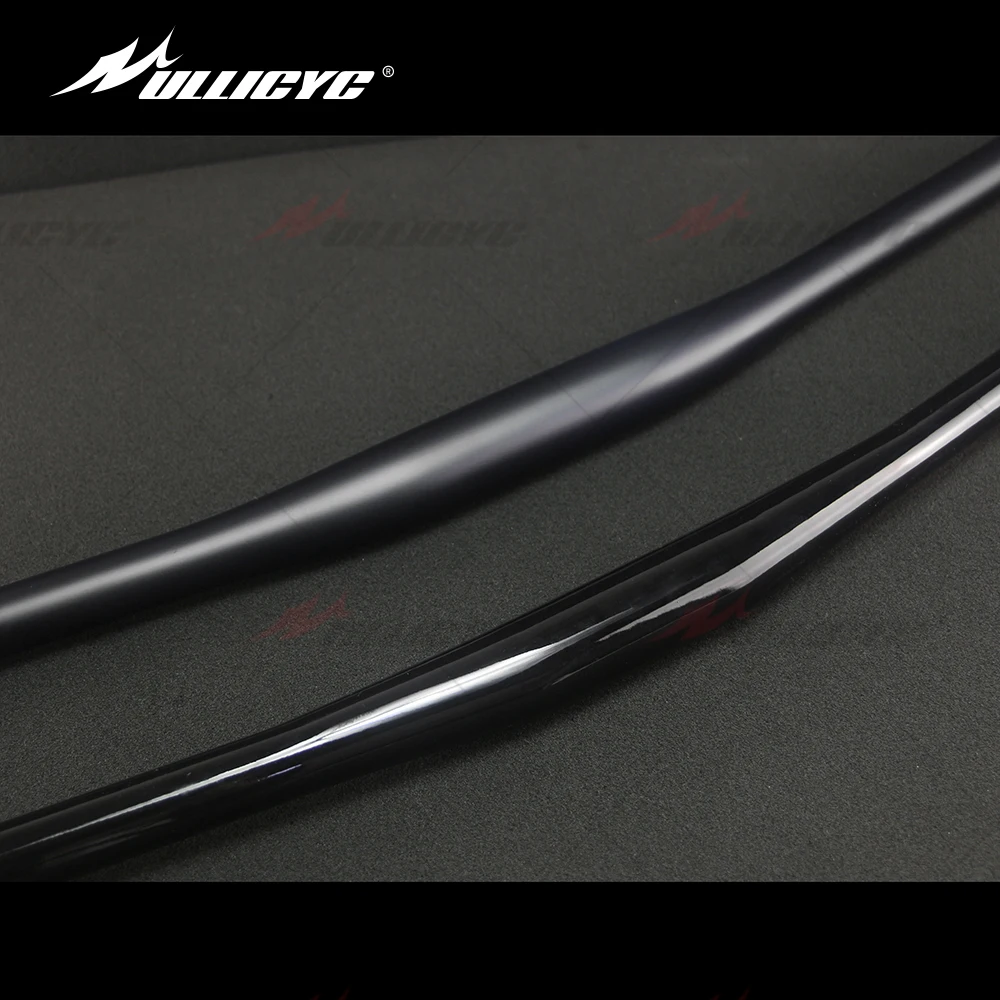 Full Carbon Fiber XC Off-Road Racing Handlebar, Strengthen Mountain Bike Handlebar Matte/gloss Black 9 Degree 580-740mm