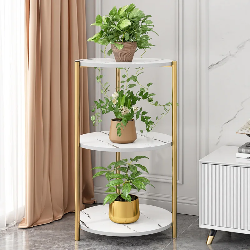 Plant Rack Indoor Living Room Rack Multi-layer Floor-to-ceiling Balcony Decoration Green Radish Flower Stand Flower Pot Rack