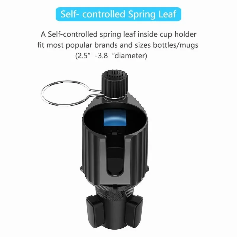 VIKEFON Car Phone Holder Cup Holder Extender Multifunctional Adjustable Drinking Bottle Holder Detachable CarHolder Storage Rack