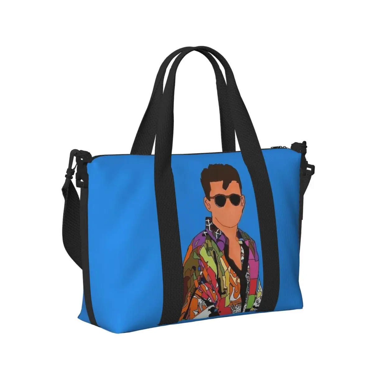 

Luis Miguel Singer Beach Travel Bag Large Capacity Tote Bags for Gym Yoga Women Shopping Duffle Shoulder Bag