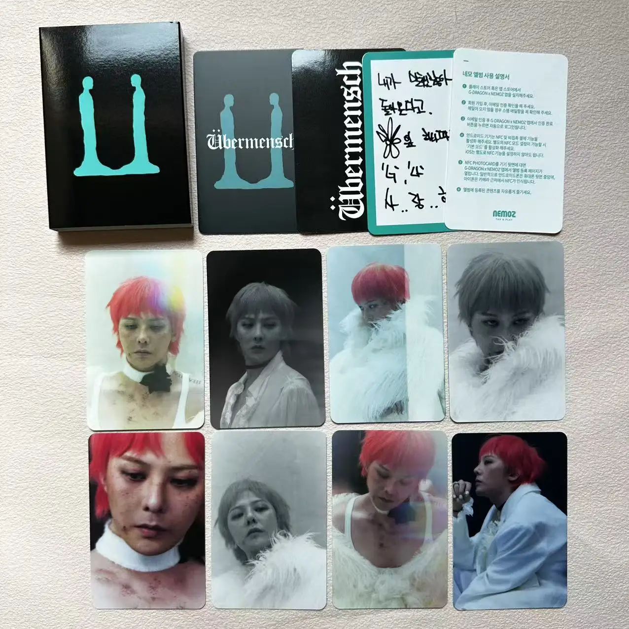 Kpop Idol Boy GD Gaoyang الحفل دعم ملصق المرجعية عالية الجودة بروش بطاقات بريدية G-DRAGON دعم بطاقات لومو المشجعين هدية