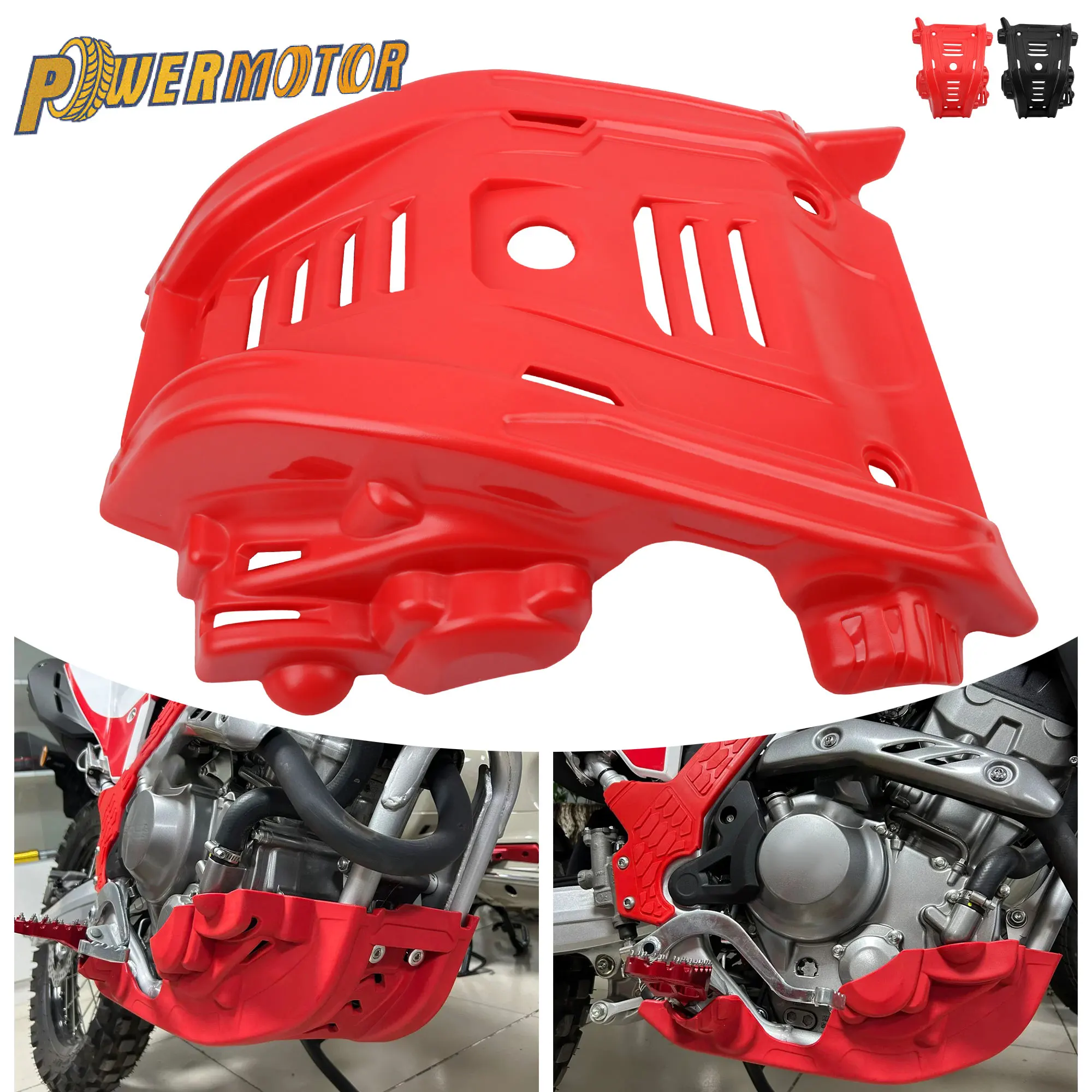 

Motorcycle Engine Guard Skid Plate Chassis Protection Cover For Honda CRF300 CRF300L 2023 2024 Dirt Bike Enduro Motocross