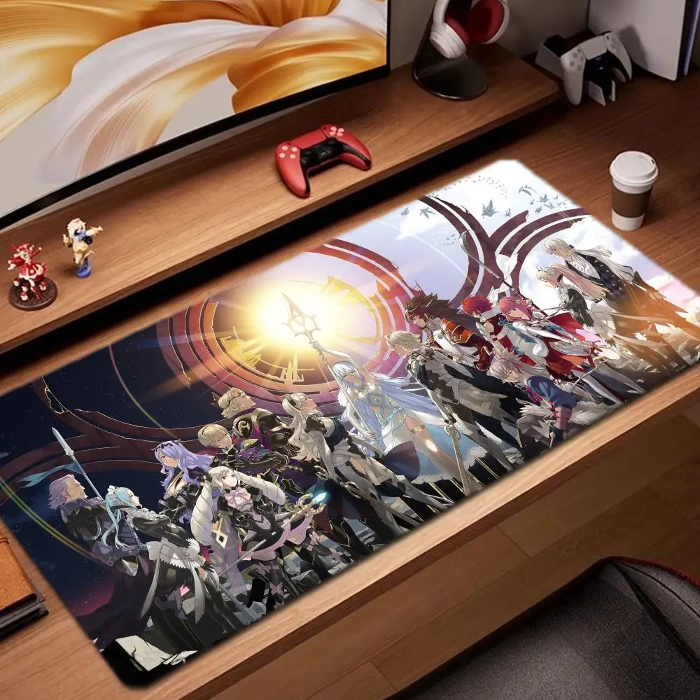 

fire emblem fates Mouse Pad Game Accessories keyboard pad XXL large locking edge 900X400 mm table mat Gaming mousepad