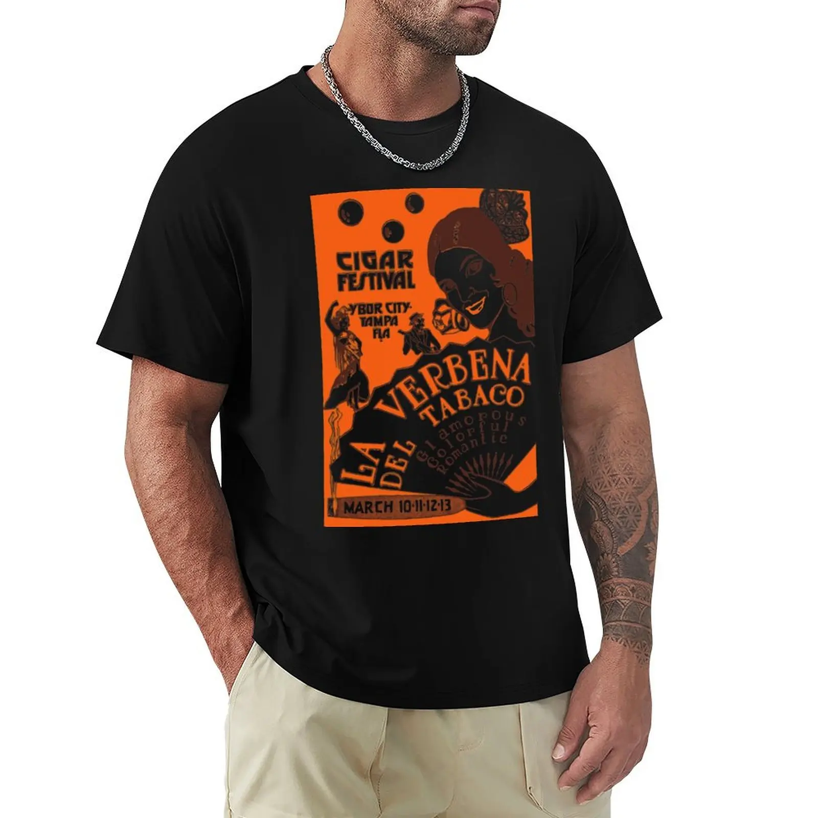 

Ybor Cigar Festival T-Shirt graphic tee shirt affliction shirts anime tshirt korean fashion men tshirt