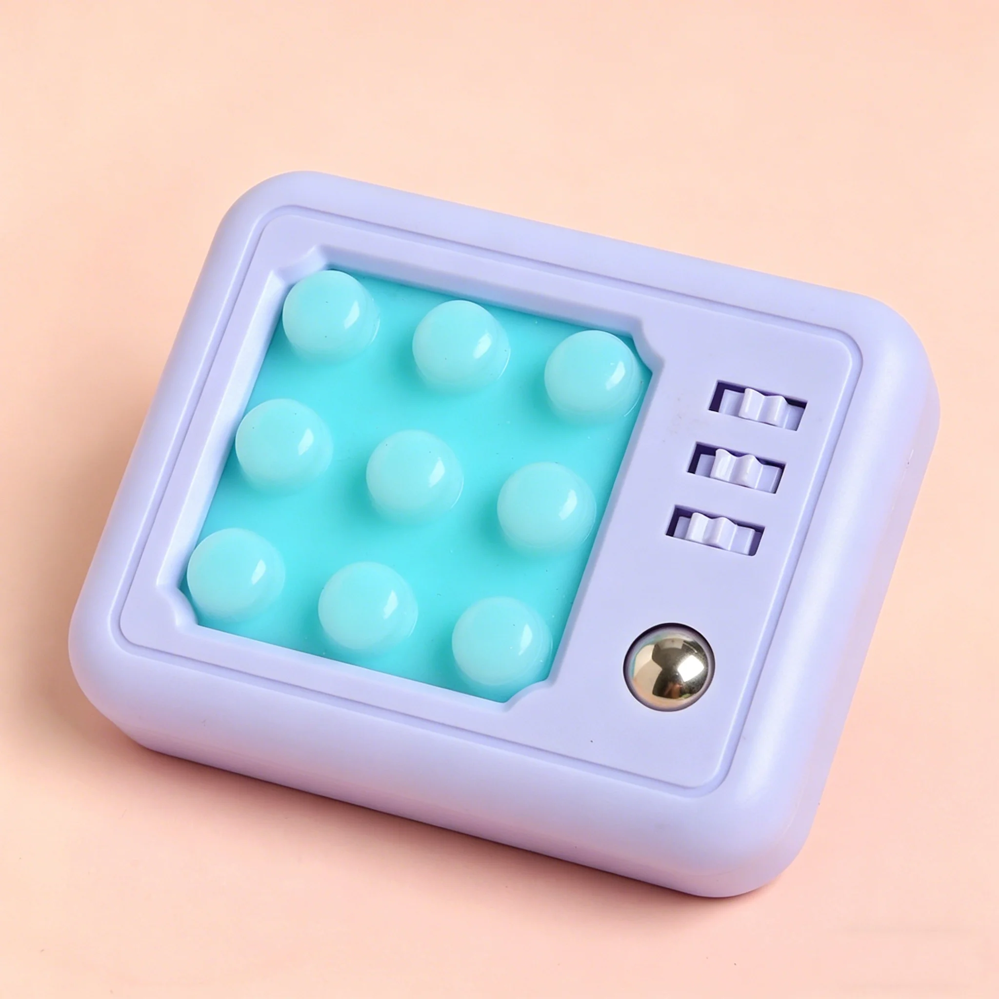 Tragbares Bubble Pop Fidget Pad Stressabbau-Tool Handliches Dekompressionsspielzeug – Detail 6