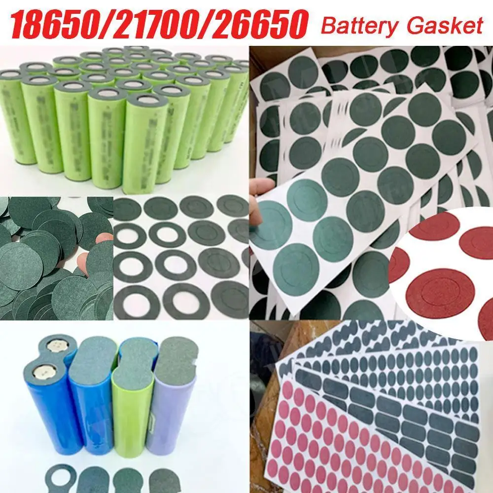 150 pces 18650 21700 26650 li-ion bateria isolamento gaxeta bloco eletrodo célula isolado ferramenta único papel de cevada