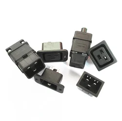 AC 250V 16A IEC 320 C19 C20 Panel Mount Plug Connector Socket