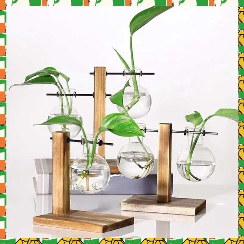 

A Plant Propagation Stations Desktop Plant Terrarium,Glass Planter With Stand,Propagation Station For Hydroponics Plants Durable