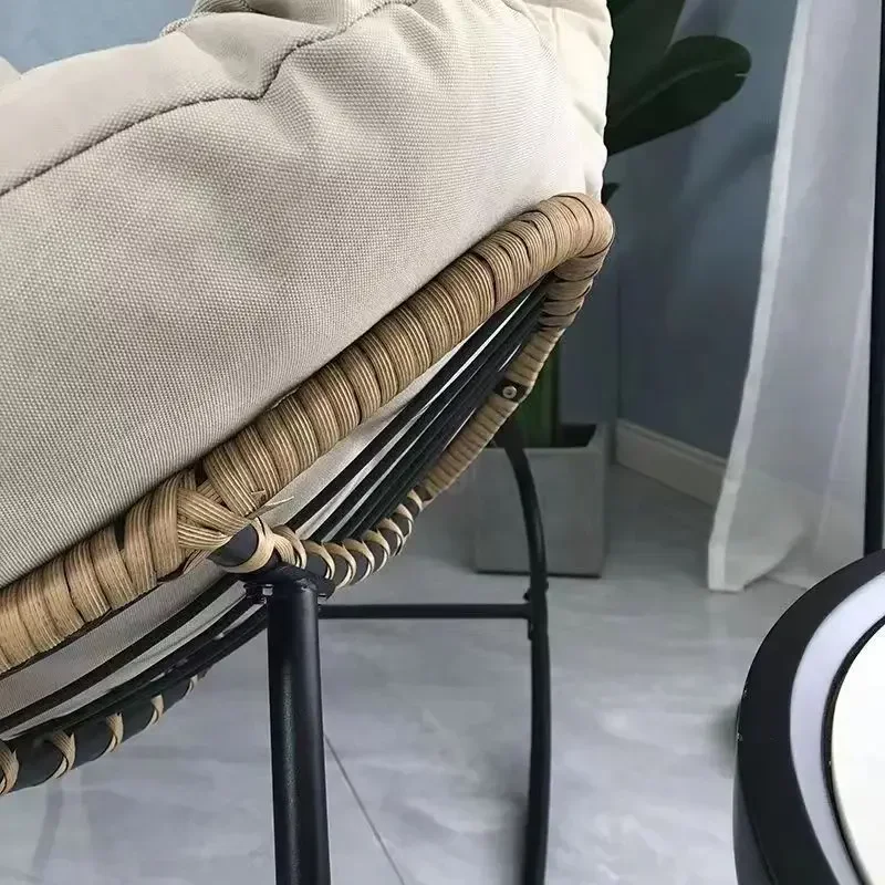 Mecedora tejida de ratán para el hogar, sillón individual de ratán para descanso, balcón, Nido de Pájaro humano, se puede dormir