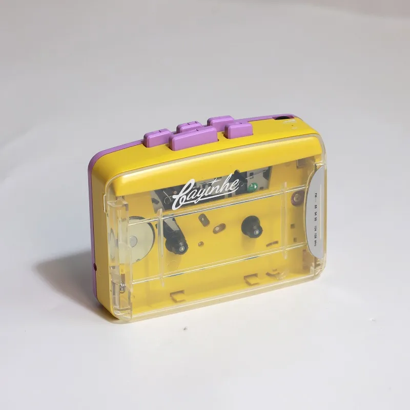 New Portable Cassette Player Dual Power Supply With Headphone Radio Recording High Fidelity Tape Machine