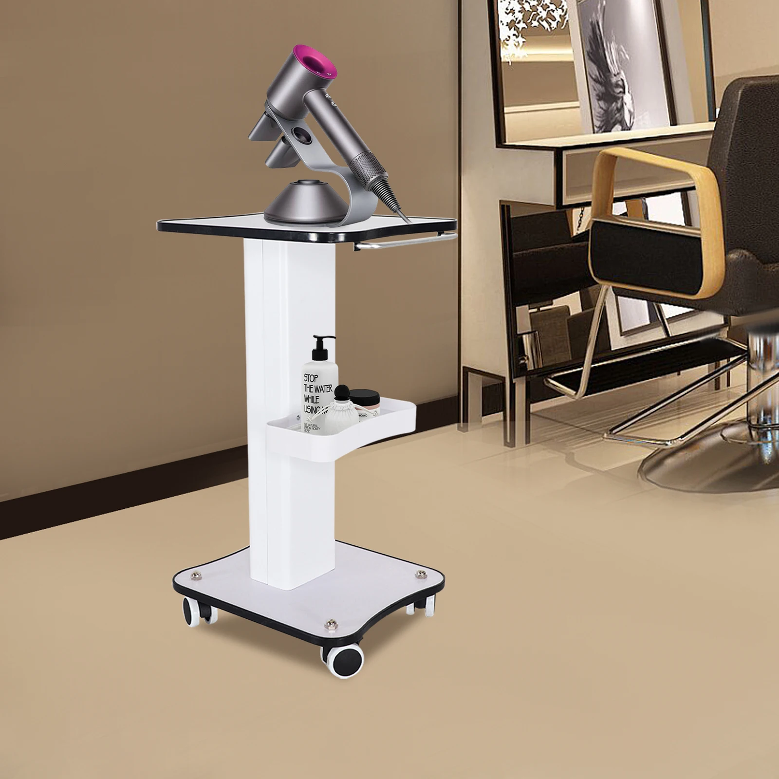 Salon Trolley Stand Beauty Instrument Beauty Auxiliary Trolley Organizer Cart With Wheel Spa Cart Equipment