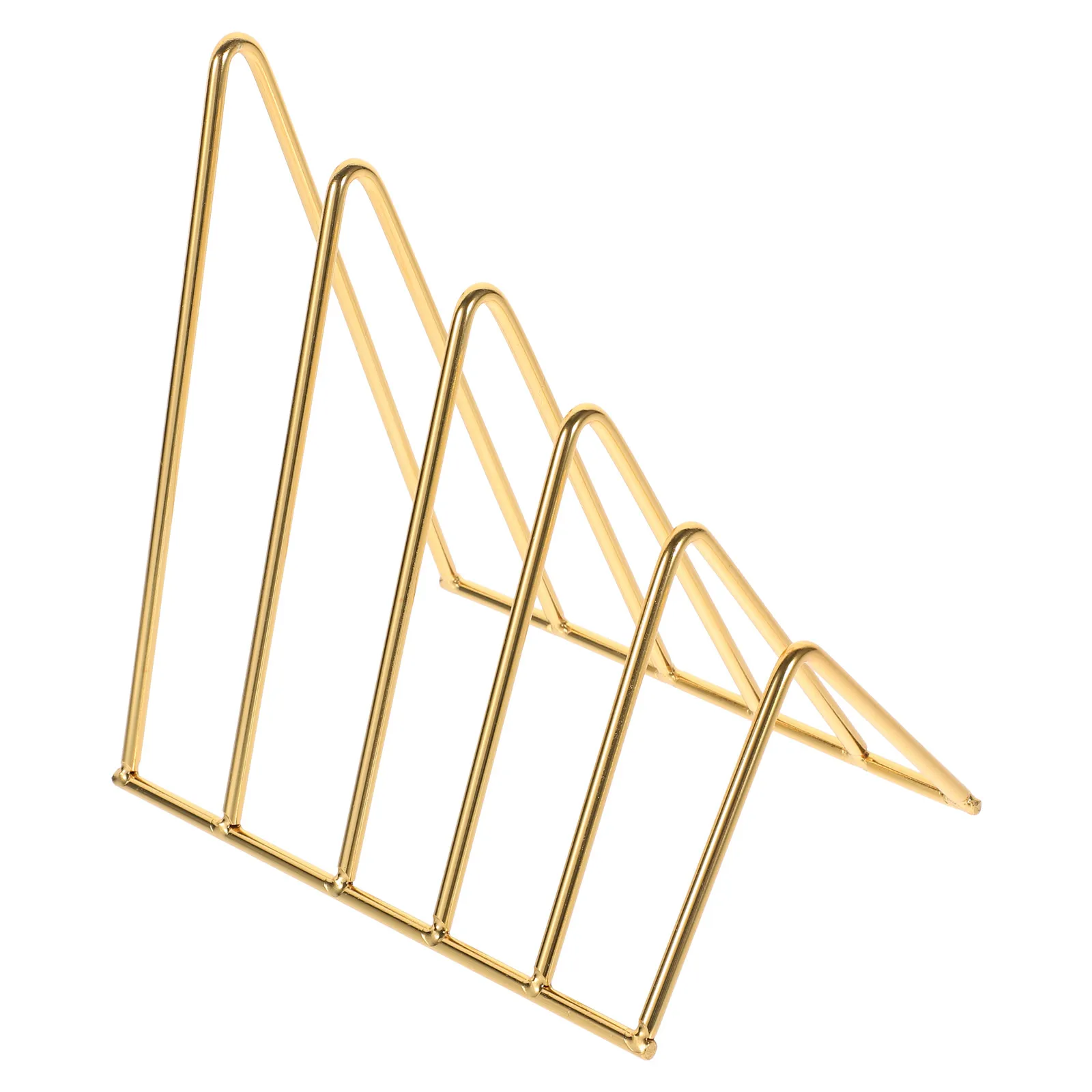 

Lightweight File Storage Rack Desktop Book Organizer Metal Bookshelf Accessories Vinyl Record Holder Decorative Book Ends Iron
