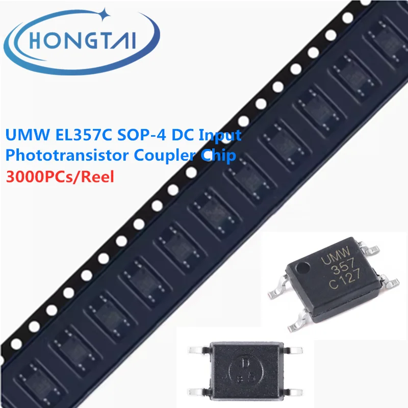 

3000PCs/Reel Free Shipping UMW EL357C SOP-4 DC Input Phototransistor Coupler Chip Original New