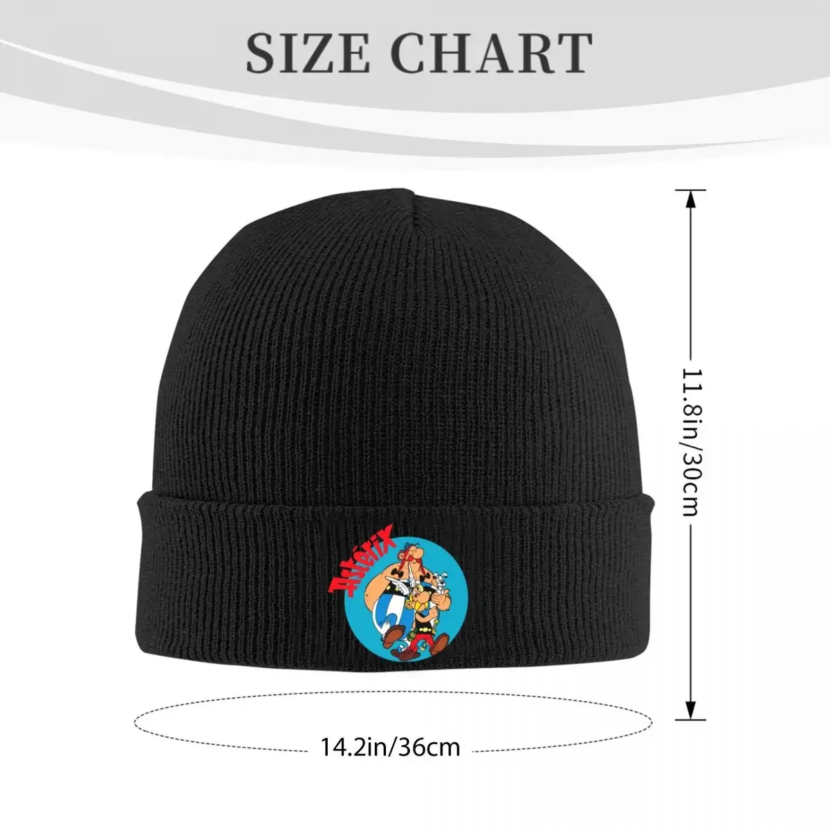 Asterix And Obelix Hats Autumn Winter Skullies Beanies Ski Asterix le Gaulois Cap Unisex Acrylic Knitted Hat