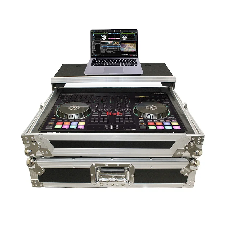 Flight Case For Roland DJ-707M Digital Controller With Laptop Shelf